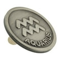 thumbnail image 2 of Antique Silver Aquarius Zodiac Water Bearer Symbol Lapel Pin, 2 of 3