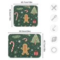 thumbnail image 4 of Yayeee Dish Drying Mat for Kitchen Counter 18"x24" Microfiber Absorbent Pad, Christmas Gingerbread, 4 of 7