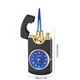 thumbnail image 5 of Vacemry Under $5 Metal Watch Lighter, Windproof Refillable Butane Lighter, Creative Clock Design Pocket Lighter, Elegant Gas Lighter with LED Light, 5 of 9
