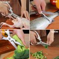 thumbnail image 2 of Tijeras de cocina para alimentos de uso intensivo: tijeras de cocina multiusos para cortar pollo, huesos, carne y alimentos, 2 of 6
