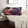 thumbnail image 6 of Zufioo Cute Flower Owl Print Double-sided Plush Pillow Cover,Decorative Pillow Protector without Pillow Core, Suitable for Sofa, Bedroom, Car-20"x30", 6 of 6