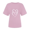 thumbnail image 4 of QIPOPIQ T-Shirts Cœur pour Femmes - T-Shirts Graphiques Mignons Cadeau pour Elle en Solde, 4 of 6