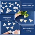 thumbnail image 4 of 150Pcs Glass Mirror Mosaic Tiles for DIY Mosaic Art Crafts Picture Frames and More Triangle Side Length: 25mm, 4 of 9