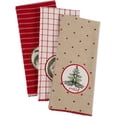 thumbnail image 2 of KKFEN-Holiday Kitchen Towels Embroidered Dish Towel Set, 18x28, Noel, 3 Piece, 2 of 4