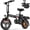T1Basic model-18MPH, variant on 14 Inch Folding Electric Bicycle, 560W Adult Electric Bicycle, 48V 10.4Ah, Maximum Range of 32 Miles, Dual Disc Brake Safety System, 3-Speed Riding, Front Fork with Shock Absorption, Black