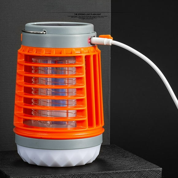 VONKY Portable Bug Bulb Multifunctional Solar Light Attracts And Zaps Bugs 3. Collects Easy Clean Cage Blue