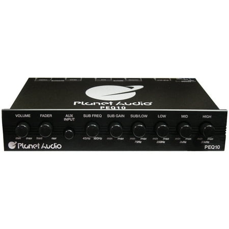 Planet Audio PEQ10 4-Band Graphic Equalizer (Best Audio Equalizer For Windows 7)