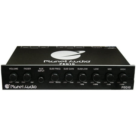 Planet Audio PEQ10 4-Band Graphic Equalizer (Best Car Audio Equalizer)