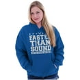 thumbnail image 3 of US Air Force USAF Faster Than Sound Unisex Plus Fleece Graphic Hoodie Brisco Brands 3X, 3 of 5