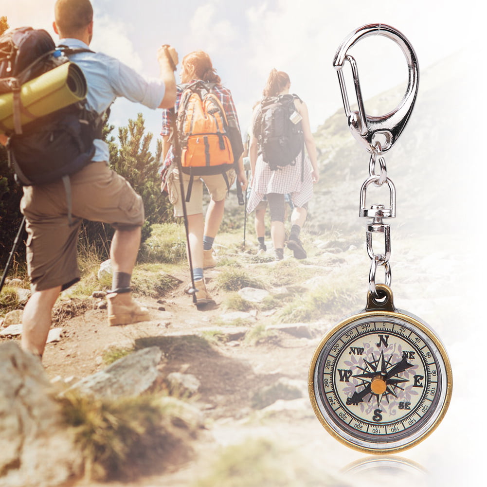 Camping survival Keyring Compass backpacking Compact Ready To Go 