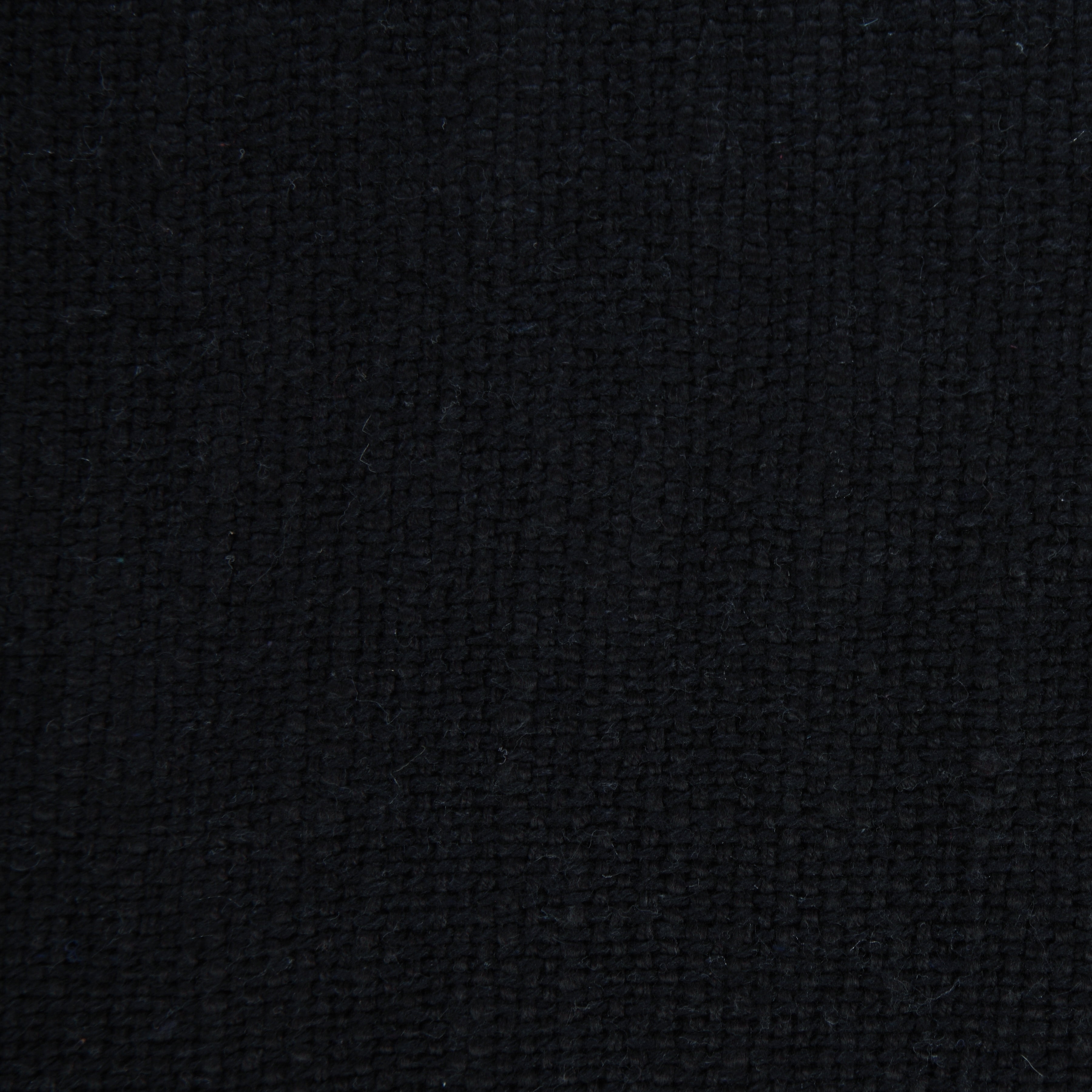 Ox Bay Bennett 20" x 20" Fringed Jet Black Cotton Adult Decorative Throw Pillow
