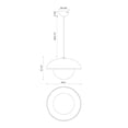 thumbnail image 5 of PD522016MBOP-Alora Lighting-Rubio - 1 Light Pendant-10.5 Inches Tall and 16 Inches Wide   Matte Black Finish with Opal Matte Glass, 5 of 7