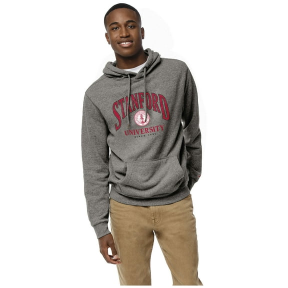 Men's League Collegiate Wear Heather Gray Stanford Cardinal Heritage Tri-Blend Pullover Hoodie