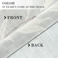 thumbnail image 2 of VOGOL Home Decor Leaves Pattern Tie-up Curtains, Printed Valances Shades for Cafe Kitchen, Rod Pocket, 52x18 inch, Grey, 2 of 7