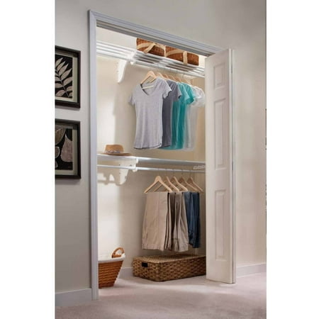 

EZ Shelf 12 Closet Organizer Kit Up to 12.2 of Hanging and Shelf Space White