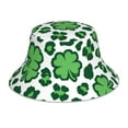 thumbnail image 3 of Daiia Leopard print St. Patrick's Day Pattern Bucket Hat - Trendy Cotton Sun Hat for Beach, Golf, Fishing - Fun Outdoor Vacation Boonie for Men and Women, 3 of 9