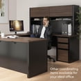 thumbnail image 3 of Bestar Connexion L-Shaped Workstation with Hutch, Multiple Colors, 3 of 8