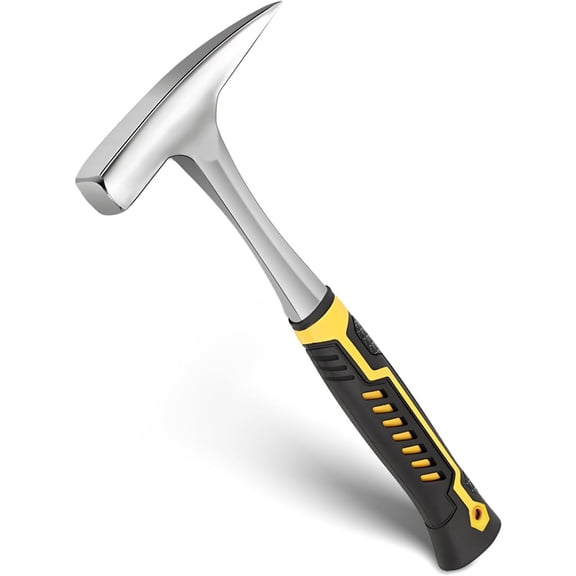 ABCISI Welding Chipping Hammer, 18oz Sheet Metal Hammer Tools, Hvac Tool Tinners Hammer with Forged Steel Construction and Shock Reduction Grip, Sheet Metal Hammers
