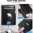 thumbnail image 4 of Cartera MIYOZI Airtag para hombre con clip para billetes, 10 tarjetas, bloque RFID, 4 of 8