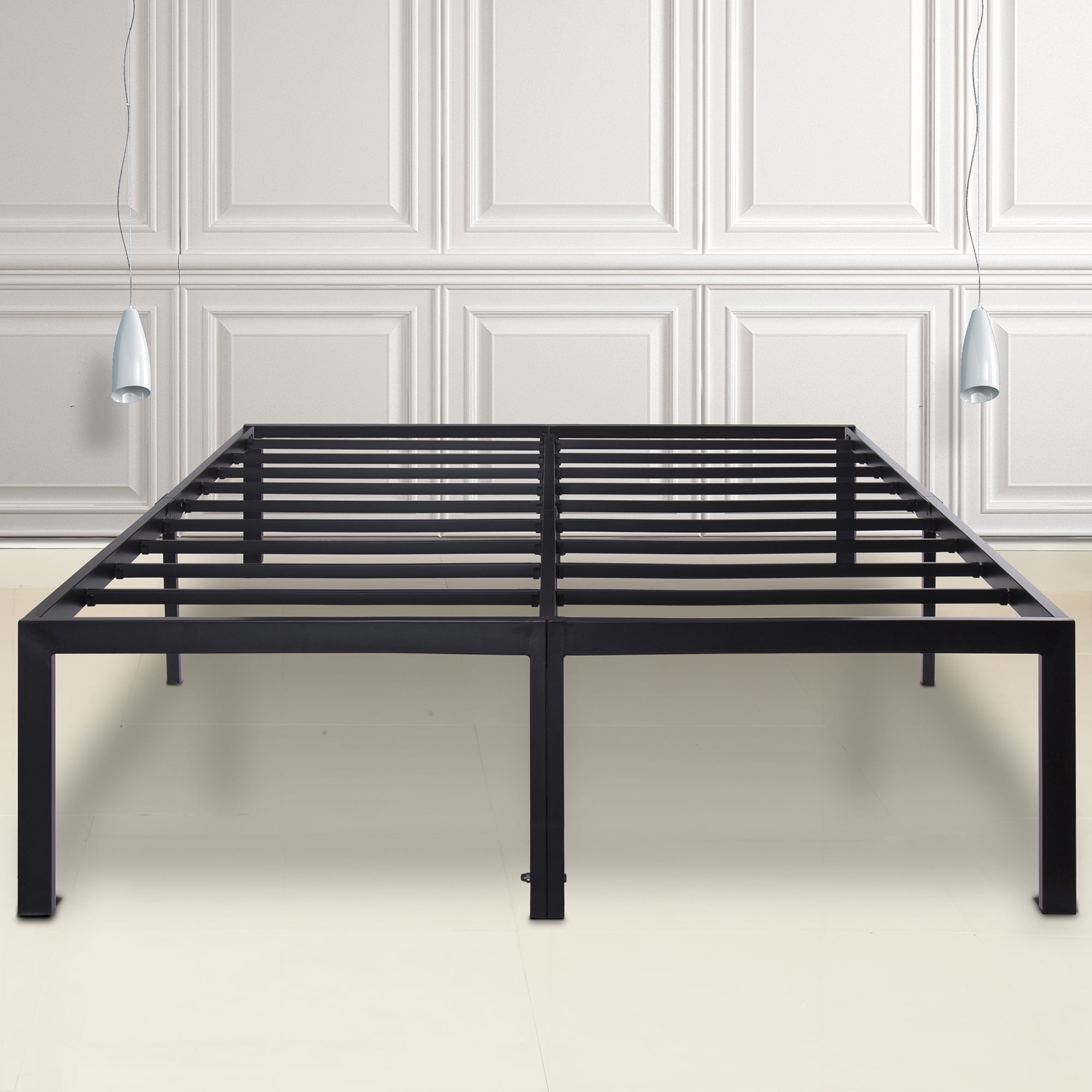 Sleeplace 18 Inch Dura Metal Steel Slate Bed Frame Queen Com