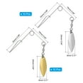 thumbnail image 2 of Unique Bargains 20Pcs Fishing Spinnerbait Wire with Blade, Small-sized Willow Leaf, 2 of 5