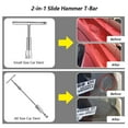 Paintless Dent Repair Puller Kit Puller Grip PRO Slide Hammer TBar Tool with 20PCS Dent