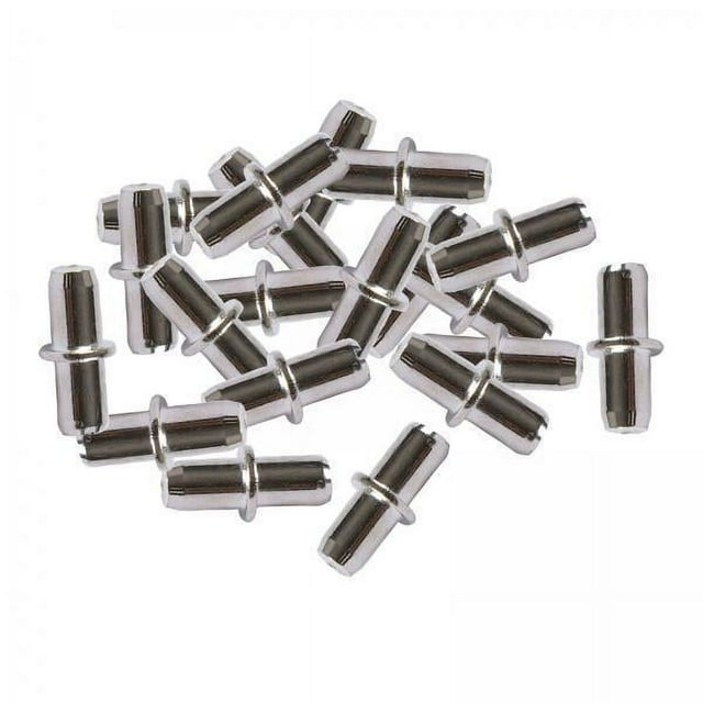5x20 Piezas Clavijas de Soporte de Estante Clavijas de Soporte de Estante Hardware Hierro Metal Pasadores de Soporte de Estante para Estantes de Armario Escritorios de Oficina en Casa 6 piezas