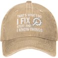 thumbnail image 1 of I Fix Stuff and I Know Things Hat for Men - Cool Stuff Hat, 1 of 7