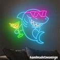 thumbnail image 3 of Handmadetneonsign Shark Drinking Margarita Neon Sign, Cocktail Wall Art Decor, Bar Pub Wall Decor 67975, 3 of 5