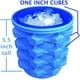 thumbnail image 2 of Cubo de silicona con tapa para hacer pepitas de hielo pequeñas para refrescos, cócteles, vino con hielo, bandejas de hielo cilíndricas para hacer hielo triturado, molde para hacer vasos de, 2 of 7