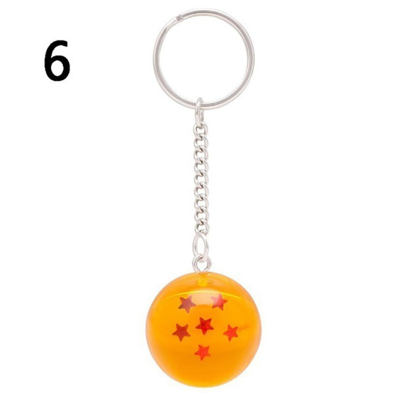 Dragon Ball Z DBZ Cosplay Crystal Ball 7 Stars Keychain Pendant Gifts 