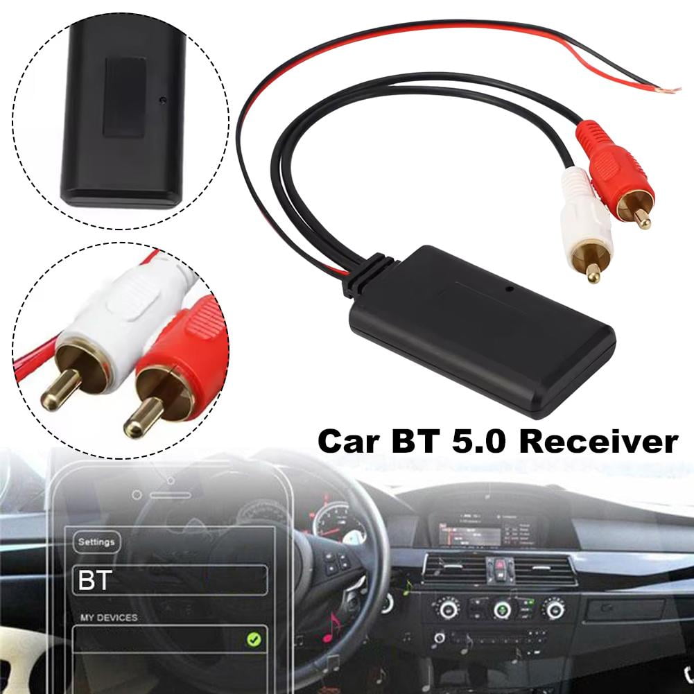 Universal Wireless Bluetooth 5.0 Audio Music Adapter Module for Car Stereo Systems with RCA Input, 5-12V Power