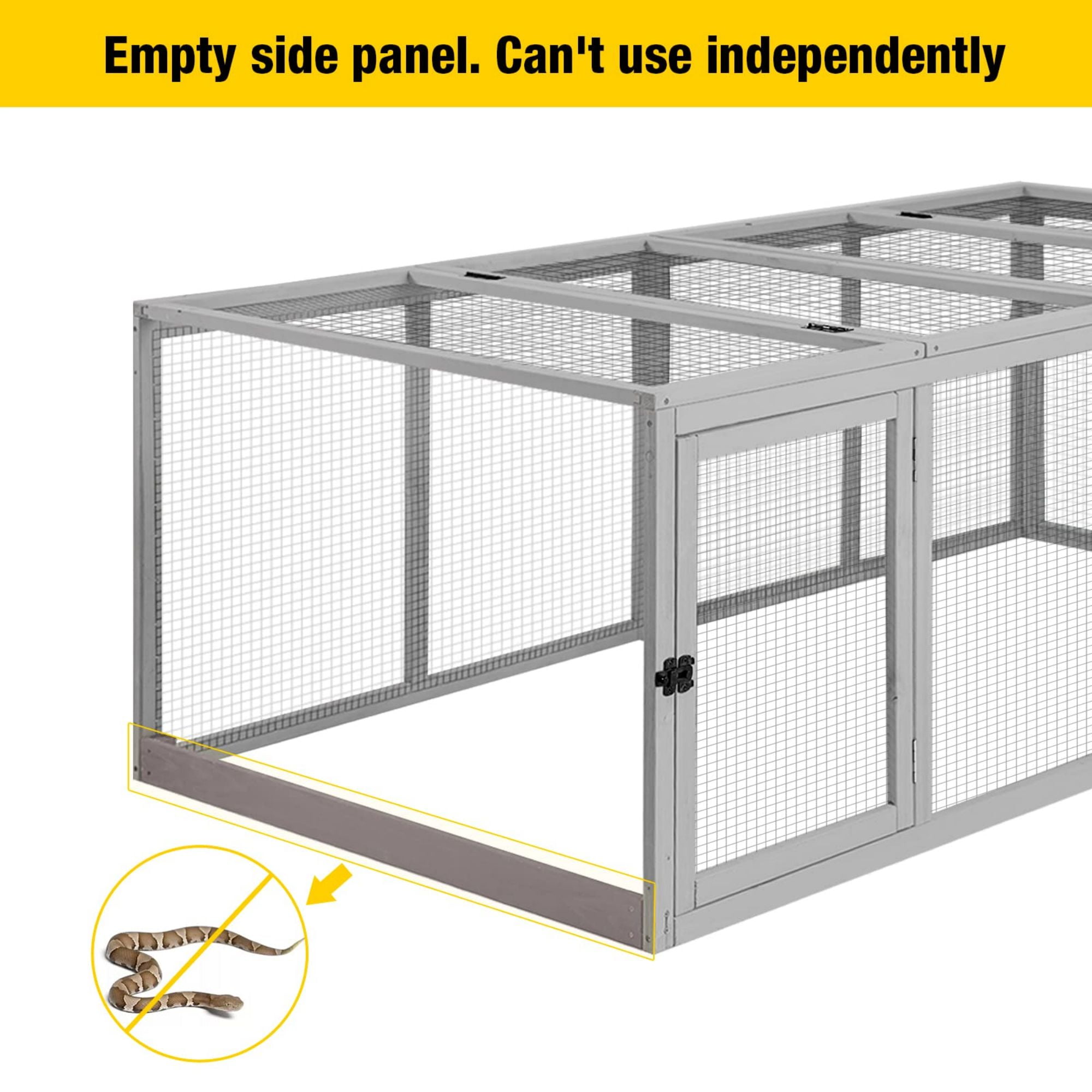 AIVITUVIN Wooden Chicken Run Large Chicken Coop Extension Chicken Pen Pet Playpen 20.73 ft²