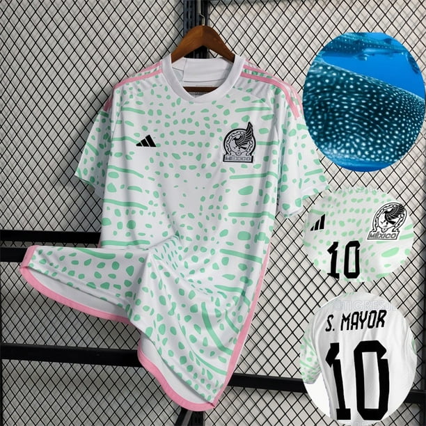 Camiseta De Fútbol De México 2023 2024 Visitante Versión De Los Aficionados Gao Jiahui unisex