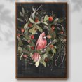 thumbnail image 2 of Christmas Cardinal II - Framed Gallery Wrapped Holiday Canvas - 17 x 25 - Rosewood Frame, 2 of 8