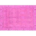 thumbnail image 1 of Ahgly Company Indoor Rectangle Oriental Pink Traditional Area Rugs, 2' x 5', 1 of 4