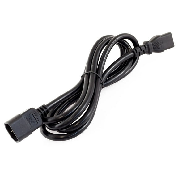 6-Foot PDU Power extension cord Black C13 Female to C14 Male 16AWG 10A 110V-250V