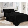 thumbnail image 2 of LushElegance 2 Piece Twin Size Extra Soft Velvet Touch Microplush Sheet Set - Black, 2 of 2