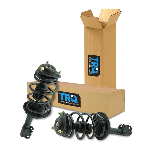 TRQ Front Strut & Coil Spring Assembly Set Driver & Passenger Sides Fits Select 11-14 Toyota Sienna
