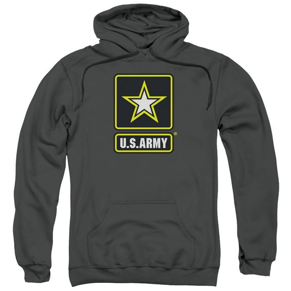 U.S. Army Men's  Logo Hooded Sweatshirt Grey