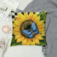 thumbnail image 2 of JRXY  Fall Sunflower Pillow Covers,Black Buffalo Plaid Throw Pillow Cover,Autumn Farmhouse Sunflower Throw Pillow Cases Decor for Home Decor Pillow Cushion Cases for Sofa Bed Patio White, 2 of 5