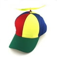thumbnail image 1 of Gorra de béisbol con forma de libélula de bambú con hélice desmontable, gorra para padres e hijos para primavera y verano para niños, 1 of 6