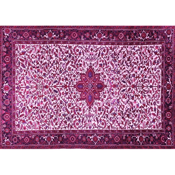 Ahgly Company Indoor Rectangle Persian Pink Traditional Area Rugs, 3' x 5'