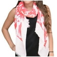 thumbnail image 3 of Peach Couture All Season's Nautical Shell Seahorse design Light Fringe Shawl Scarf, 3 of 10