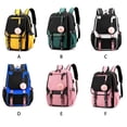 thumbnail image 3 of Qarigey Unisex para ordenador portátil con patrón impreso, vaquera con correas de colchón de aire, bolsa de adorno colgante con patrón de Mochilas Rosado, 3 of 6