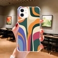 thumbnail image 2 of Color Flows Case Compatible with iPhone 12,Aesthetic Art Design TPU Full Cover Shock-proof Case, 2 of 6