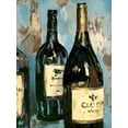 thumbnail image 2 of Loreth, Lanie 25x32 Black Ornate Wood Framed with Double Matting Museum Art Print Titled - Time for Wine on Blue I, 2 of 4