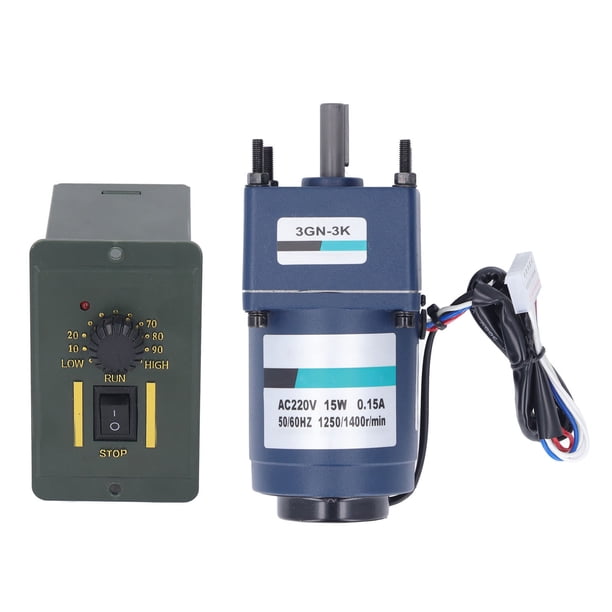 Motor eléctrico reversible monofásico NikouMX 15 W reducción de velocidad de engranajes