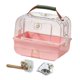 thumbnail image 5 of Transportín de viaje para pájaros, suministros para mascotas, jaula para loros, periquitos, pinzones y cacatúas. Conjunto rosa, 5 of 8