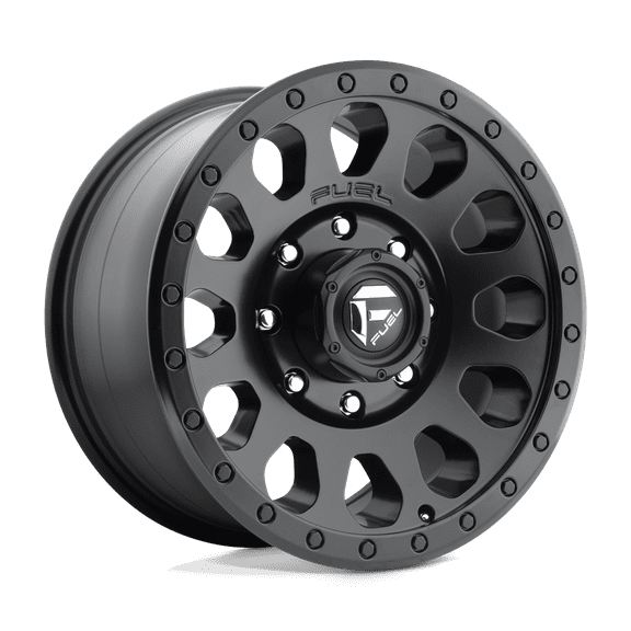 Fuel D579 Vector 18X9 8X165.1 1Et 124.2Cb Matte Black Wheel